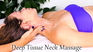 Massage Therapy for Neck Pain Relief Management, Tessa demonstrates Deep Tissue Neck Massage