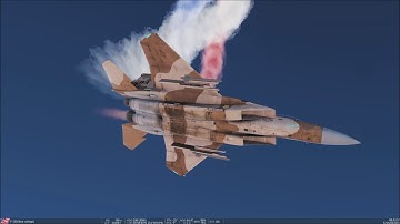 F15C Full Departure and flat spin with recovery