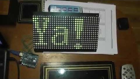 Arduino with 32x16 SURE LED Matrix Display.  Working towards 96x16