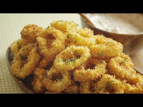 Video: Толтурулган Squid Rings