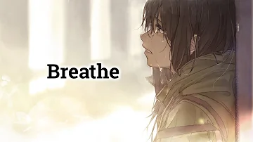 【Nightcore 】 Breath -Lauv  (Lyrics)