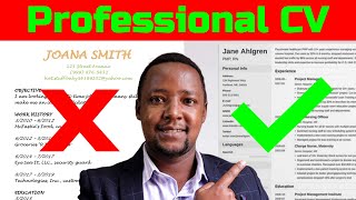 How to Write a CV in 2021 - What is a Professional CV  - CV Writing Tips