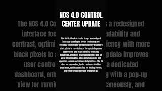 NOS 4.0 Control Center Update