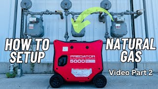 Part 2: New Harbor Freight Predator 5000 Generator Natural Gas Conversion!