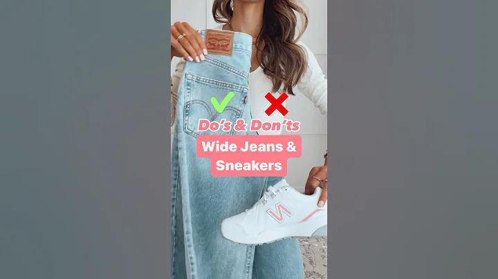 Do’s and Don’ts of Wide Jeans and Sneakers | How to Style Wide Leg Jeans | High Waist Jeans #jeans