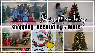 BUSY MOM VLOG | GWRM |CHRISTMAS SHOPPING | CHRISTMAS DECOR