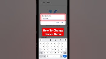 How To Change Device Name