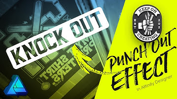 Affinity Designer Tutorial Knock Out Effect - Eenvoudige beginnerstutorial