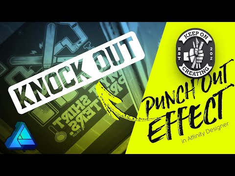 Affinity Designer Tutorial Knock Out Effect - Easy Beginner Tutorial