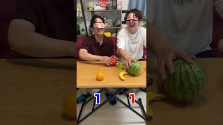果物早取りゲームが意外と難しいww