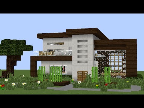 TUTORIAL DE COMO HACER UNA CASA BONITA Y MODERNA EN MINECRAFT #5 - YouTube