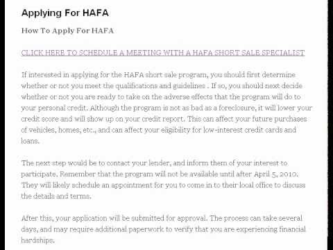 Video: Ano ang HAFA short sale?