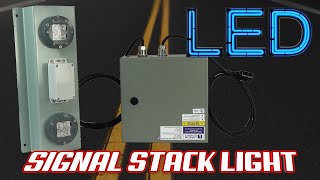24 Watt LED Signal Stack Light - LED Traffic Light - NEMA 4X - Corrosion Resistant