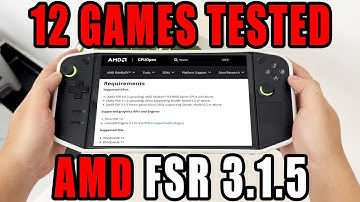 LENOVO LEGION GO: AMD FSR 3.1.5 Test in 12 Games!