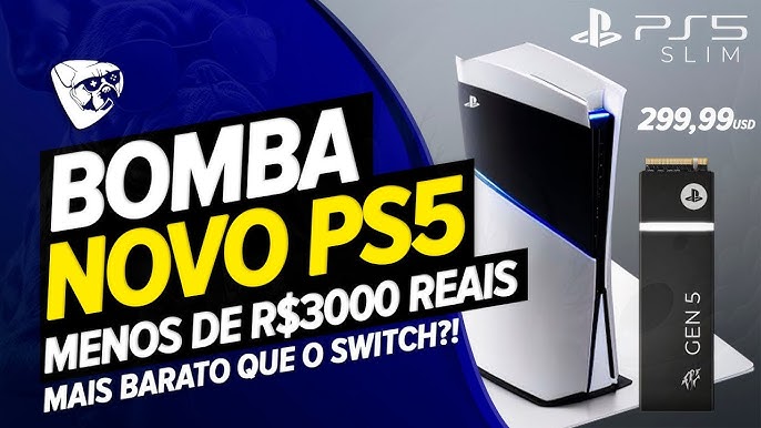 ✓NOVO [PS5 SLIM] DATA DE LANÇAMENTO. PS5 [PRO] 2023/2024, QUANTO VAI  CUSTAR? 