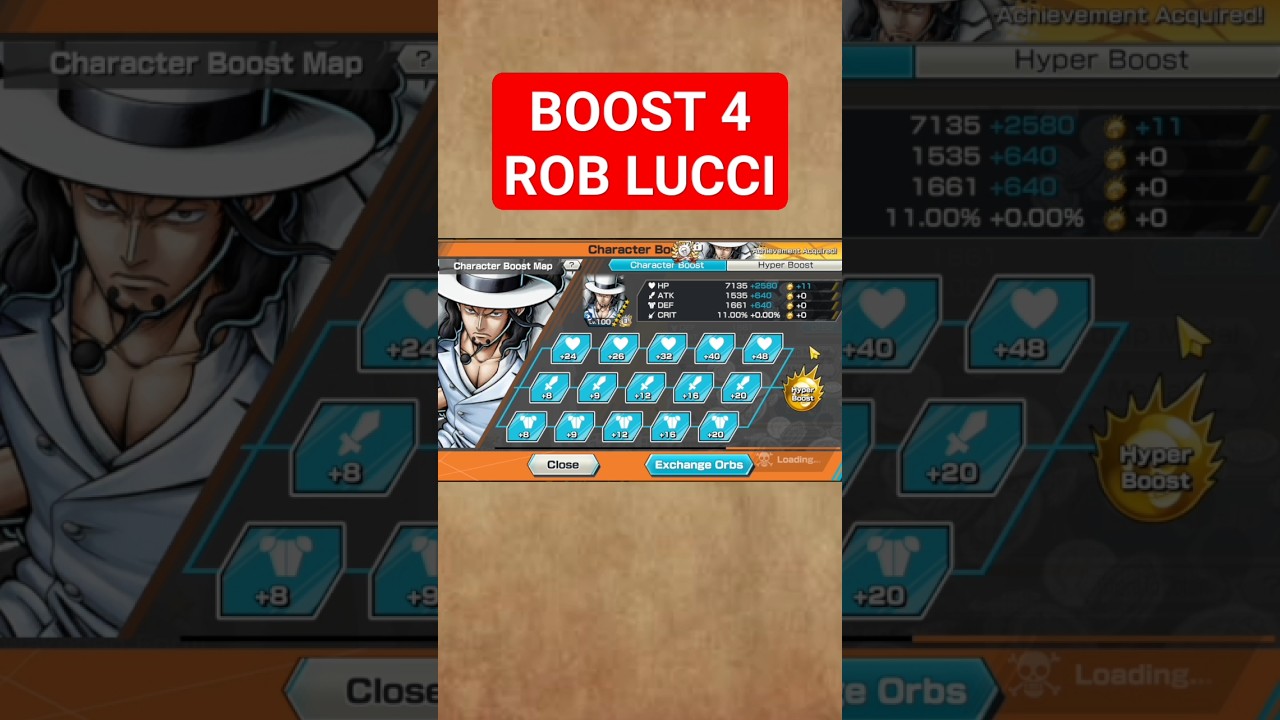 Boost 3 (52/52) EX Egghead Rob Lucci Awakened Form CP0 - One Piece Bounty Rush OPBR 
