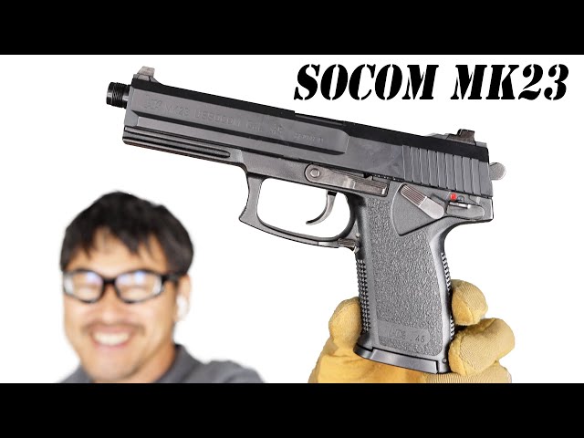 SOCOM mk23 ガスブローバック ガスガン KSC エアガンレビュー - YouTube
