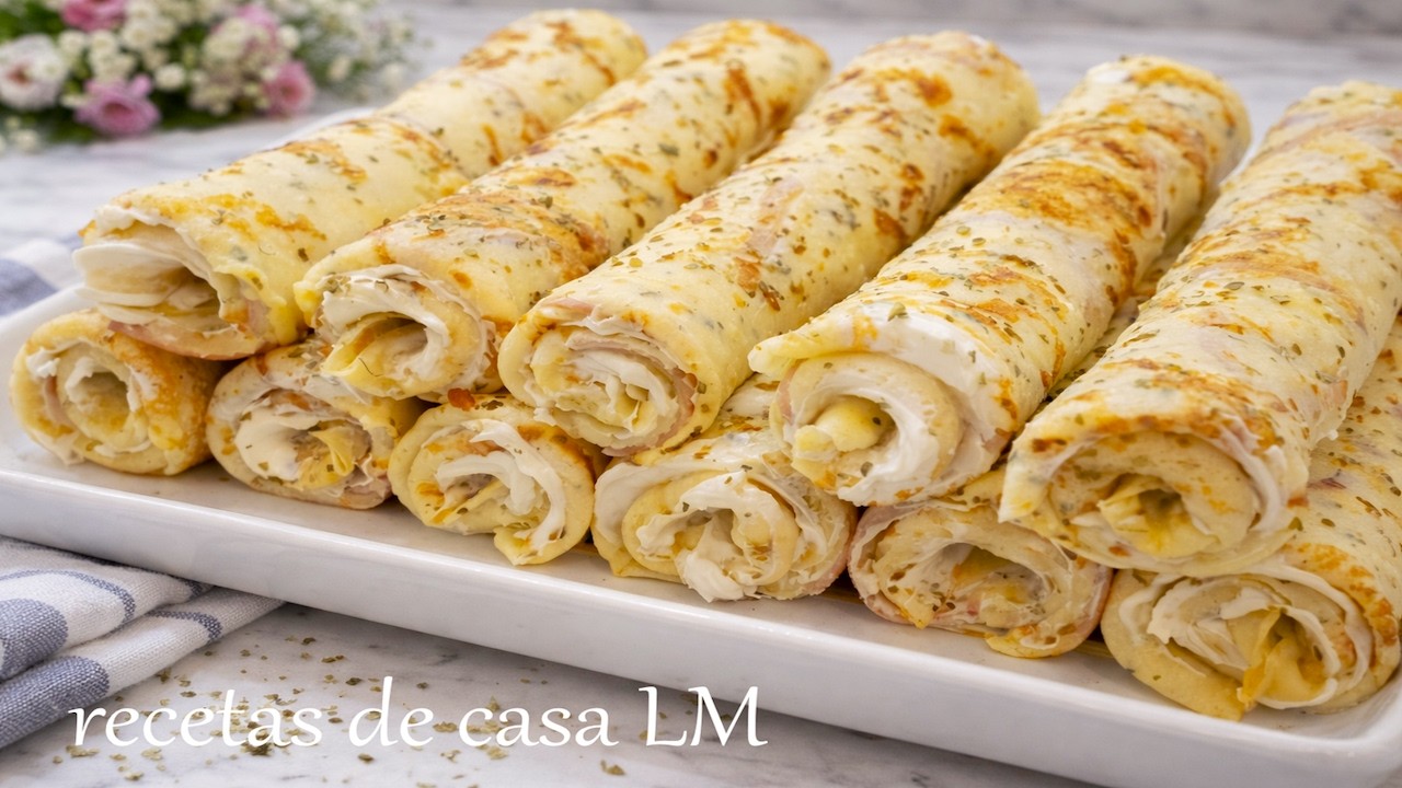 La Receta Secreta de CREPES SALADOS RELLENOS Irresistibles que Todos Piden