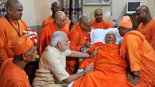 Narendra Modi Turns Emotional As He Visits Belur Math Kolkata