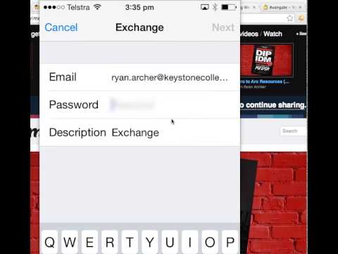 Getting Keystone email on iOS device