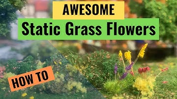 How to Make Static Grass Flowers-Model Railroad-DIY