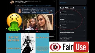 #FairUse Pubic Live TV: Bianca Schoombee Trends | NOT the first Miss SA person to Virtue Signal | 