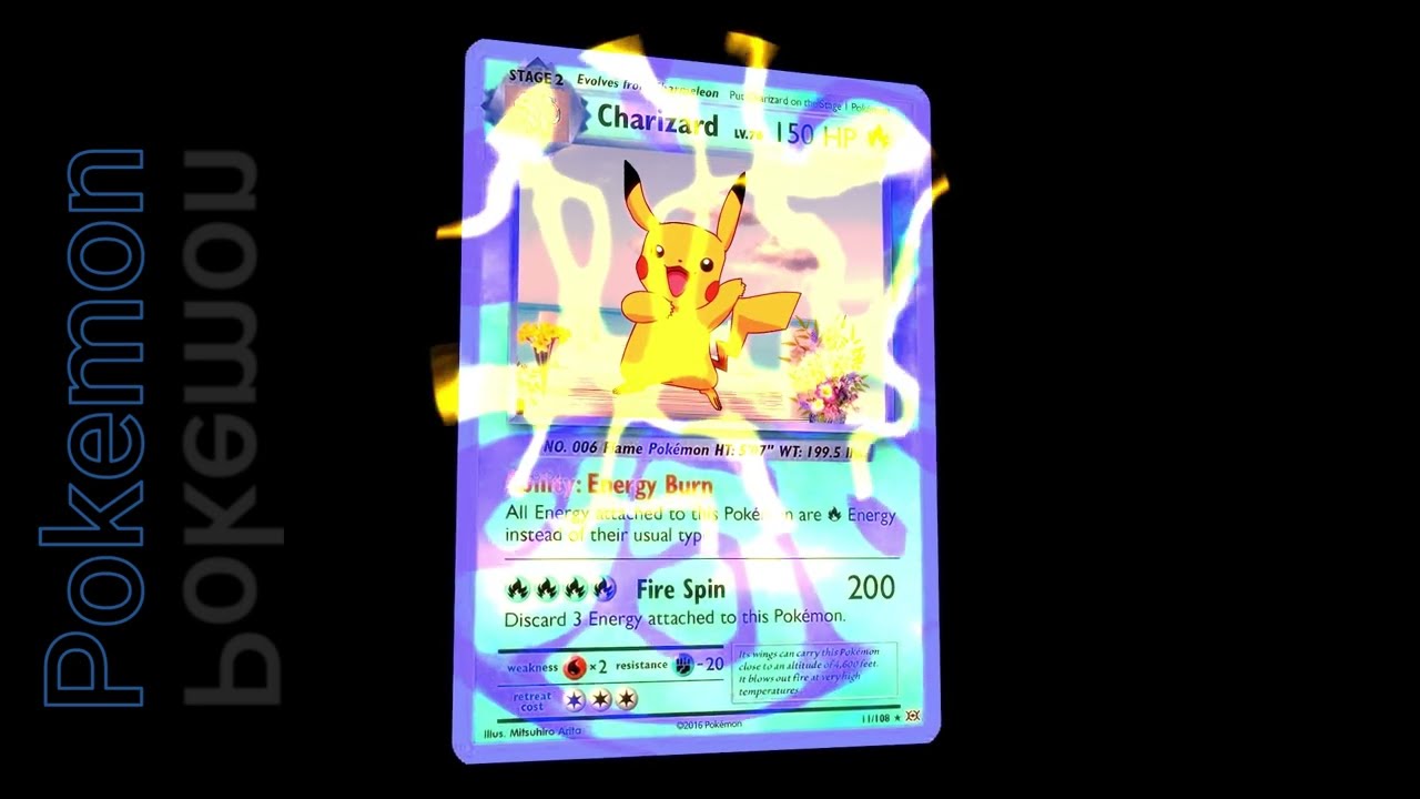 Pokemon Nft card in after effect