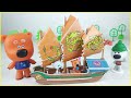 Кеша построил Парусник для Братика Тучки! ⛵ 🐉 Ми-ми-мишки 🐻 мультики с игрушками для детей