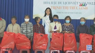 Á hậu 1 Trịnh Thị Trúc Linh tặng quà cho người dân có hoàn cảnh khó khăn xã Trường Tây | TayNinhTV