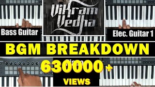 Video thumbnail of "Vikram Vedha BGM | Breakdown Series01 | JJmusicStudioz | Tutorial (Piano) | Jos Jossey |"