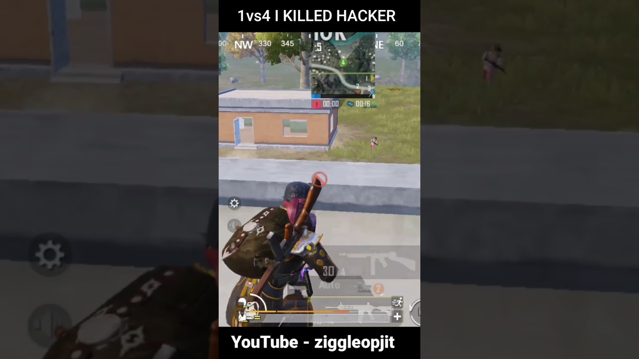 I KILLED HACKER 😱 1vs4 CLUTCH BGMI ! NO AMMO 😱 ! BGMI ! ziggleopjit !  