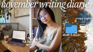 november writing challenge ep 2. 🖊🍁 line editing, 9-5 office days, & crispy fall nights