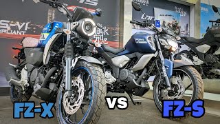 Yamaha FZ-X vs Yamaha FZS V3 Detailed Comparison!! Which is best for you??