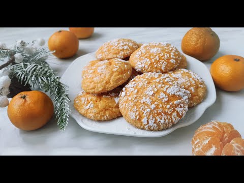 Видео рецепт Мандариновое печенье