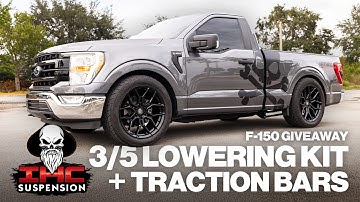 The F-150 Giveaway Truck is Riding RIGHT! - IHC Suspension 3/5 Lowering Kit & Traction Bars