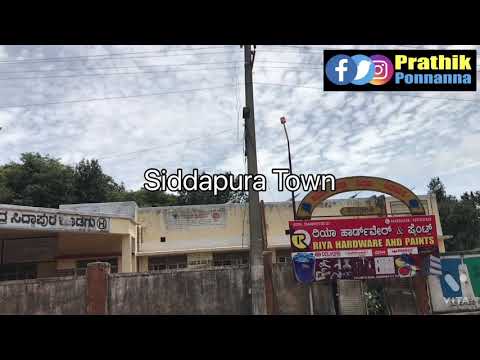 Siddapur Town in Kodagu