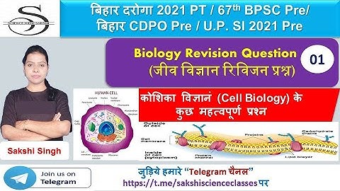 Biology Revision Question (जीव विज्ञान रिविजन प्रश्न) 01 | Physics |67 BPSC| BPSC_CDPO| UP/Bihar SI