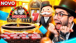 JOGUEI PELA PRIMERA VEZ A *NOVA* ROLETA DO MONOPOLY LIVE!!! *INACREDITÁVEL*
