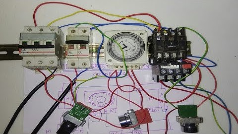 STREET LIGHT TIMER AUTO MANNUAL CONNECTION TO CONTOL DOL STARTER