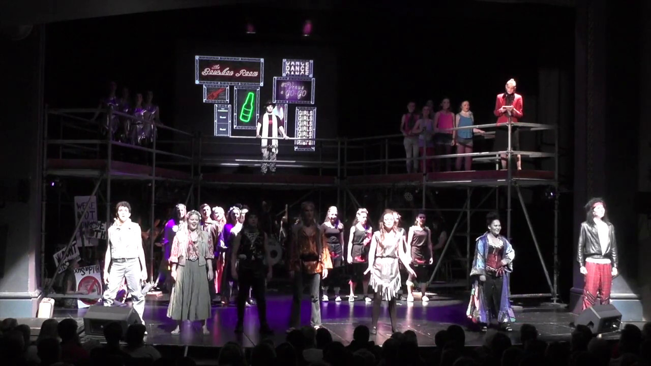 Rock of Ages Every Rose Has It's Thorn Whanganui High School 2017 closing night