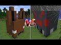 Minecraft SPIDER HOUSE VS BAT HOUSE MOD / BUILD BATTLE WITH MOB HOUSES !! Minecraft