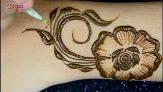 Beautiful Mehendi Design Back Hand | Simple Gulf Arabic Flower Mehndi | Easy Mehndi | HENNA ART