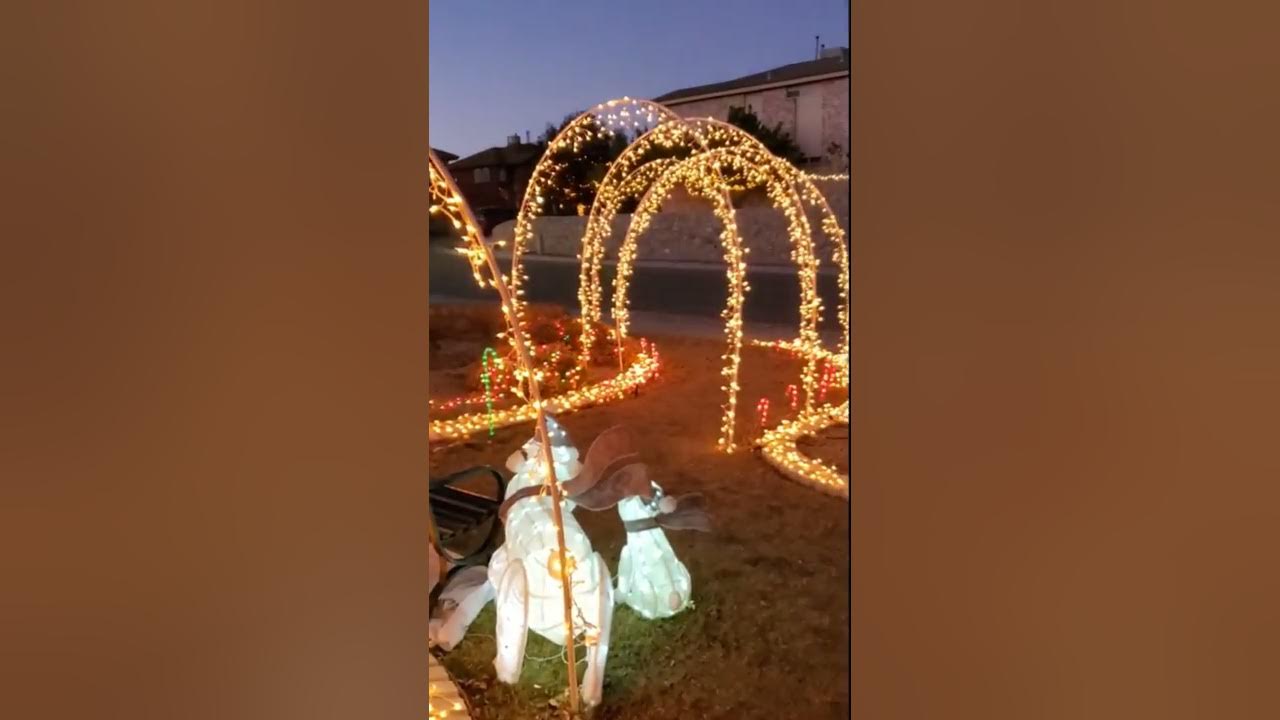 Christmas light arches DIY YouTube