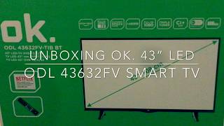 Unboxing OK ODL 43632FV SMART TV + INSTALLATION + DEMO screenshot 4