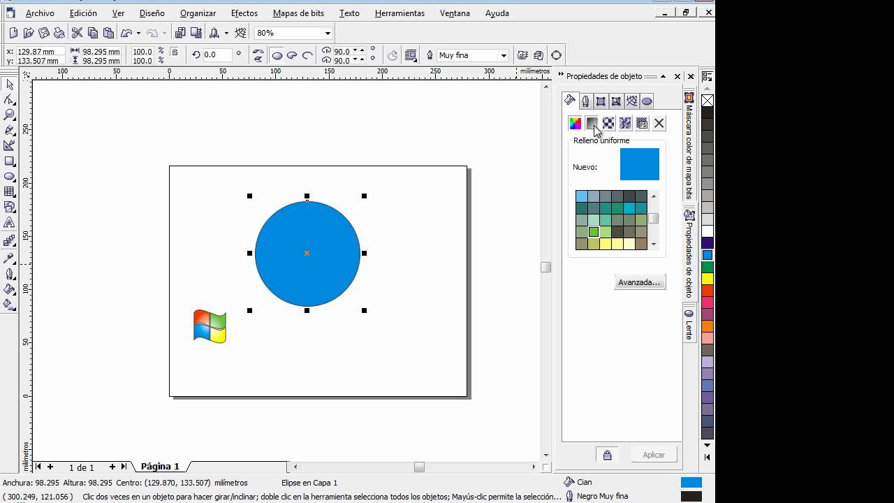  COMO  CREAR  UN  LOGO DE WINDOWS EN  COREL DRAW  YouTube