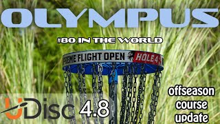 OLYMPUS Disc Golf Course // FULL REVIEW feat. new tees and benches!!