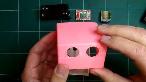 Nueva base para Bobwi con soporte para una matrix de led.