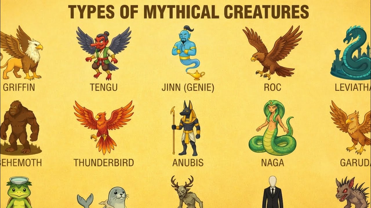 15 Types of Mythical Creatures Explained | Realistic Documentary Style ...