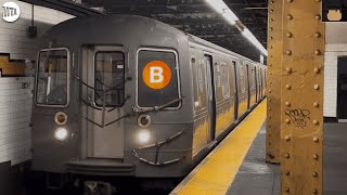 IND Central Park West Line: Back-to-Back - Bronx bound R68A (B) Trains @ 145th Street