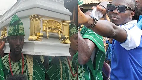 Yoruba Actor Ijebu Scatter Everywhere With His Dance Move At His Dad's Burial